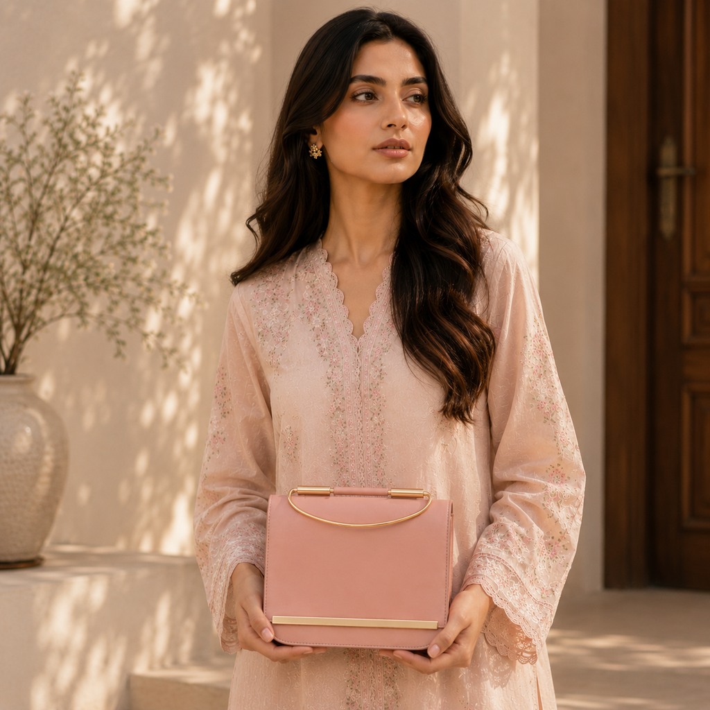 Blush Gold Clutch