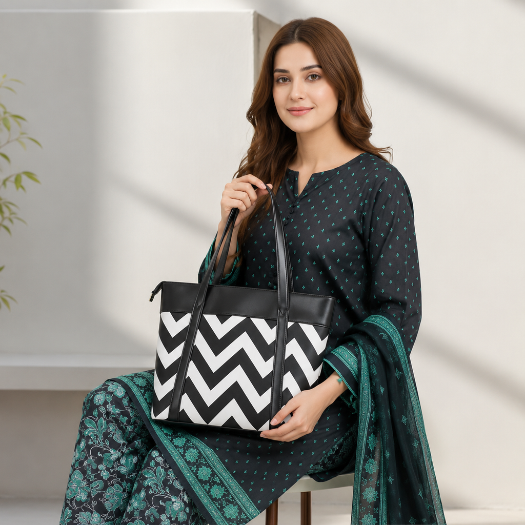 Chevron Luxe Tote
