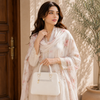 Pearl White Dome Bag