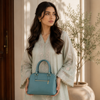 Sky Blue Dome Satchel