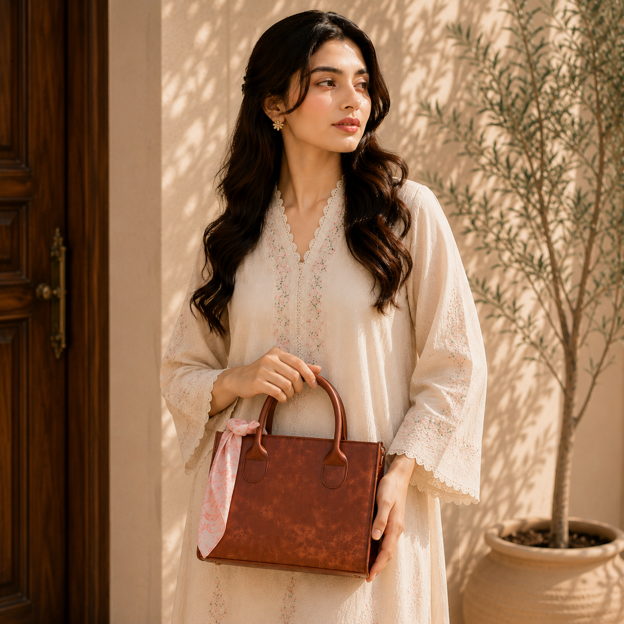 Vintage Leather Shopper