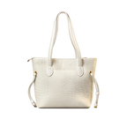 White Croc Tote