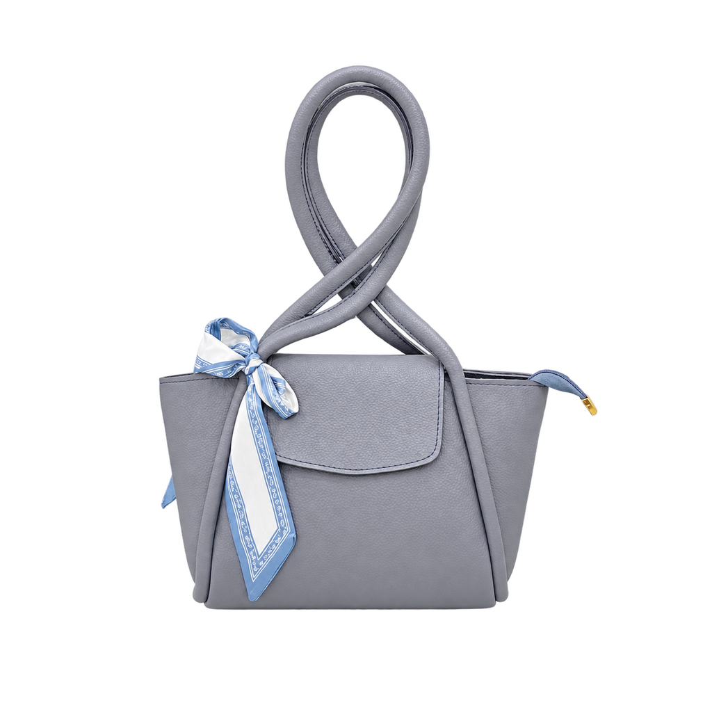 Slate Scarf Luxe Handbag