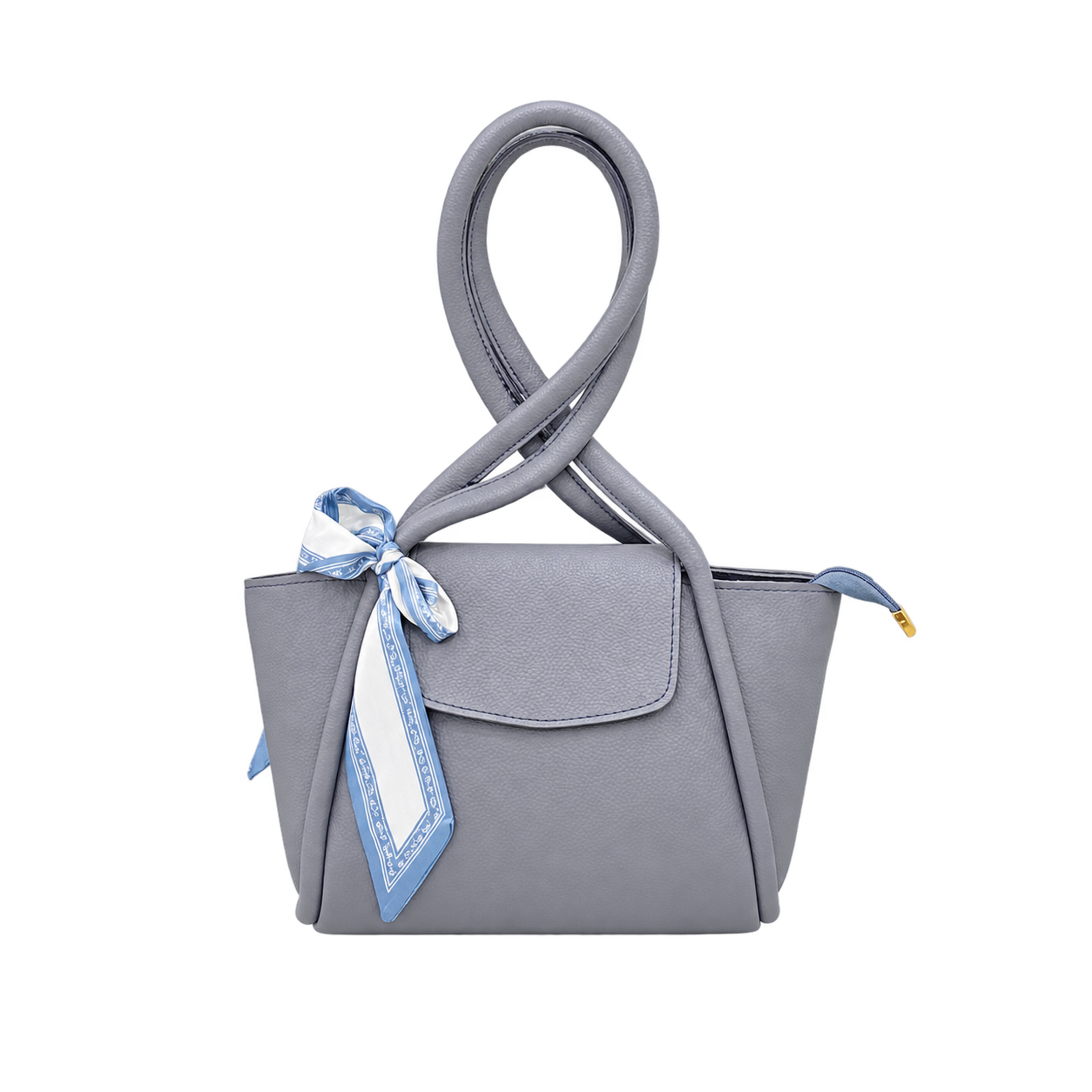 Slate Scarf Luxe Handbag
