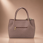 Mocha Geometric Tote
