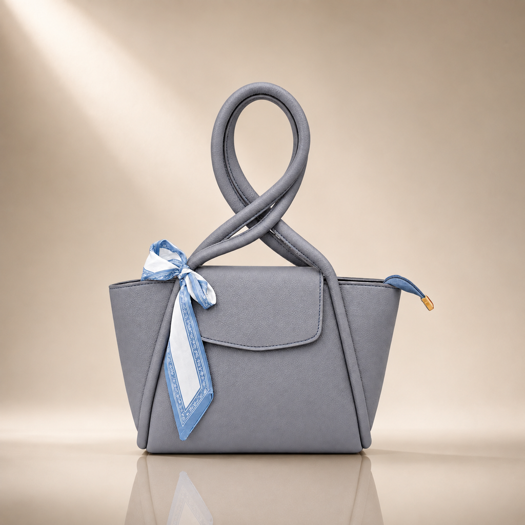 Slate Scarf Luxe Handbag